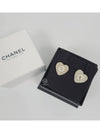 CC Heart Pearl Cubic Earrings White Gold - CHANEL - BALAAN 10