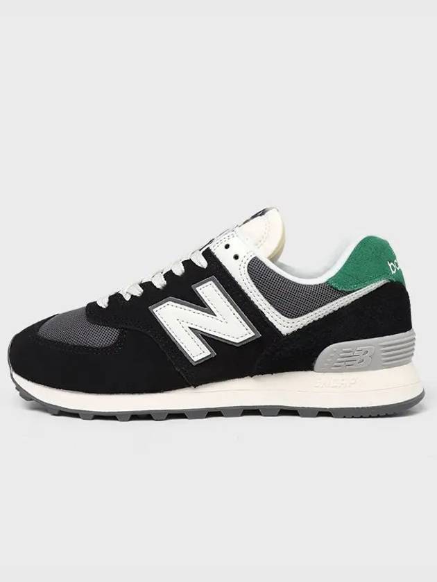 Women's 574 Low Top Sneakers Black - NEW BALANCE - BALAAN 5