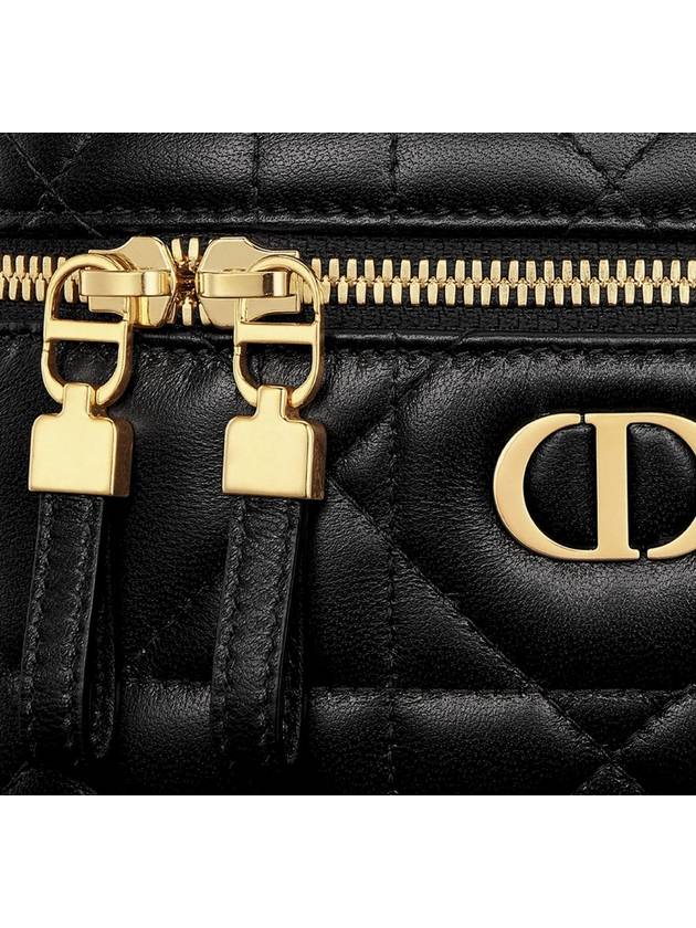 Caro Mini Vanity Cross Bag Black - DIOR - BALAAN 6