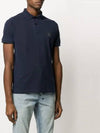 Men's Wappen Logo Patch Polo Shirt Navy - STONE ISLAND - BALAAN 6