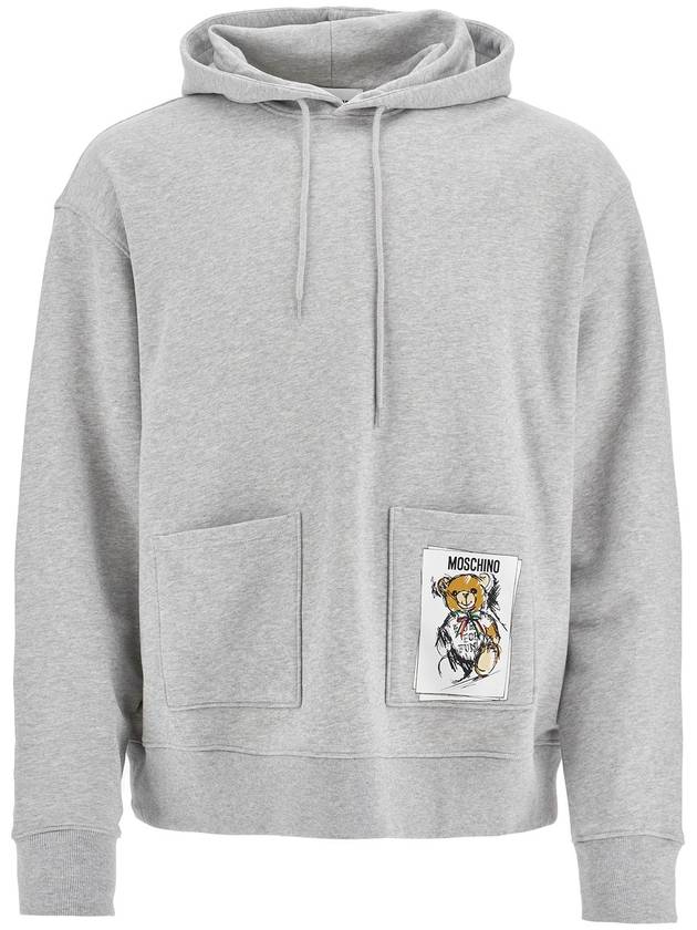 hooded teddy bear sweatshirt - MOSCHINO - BALAAN 1