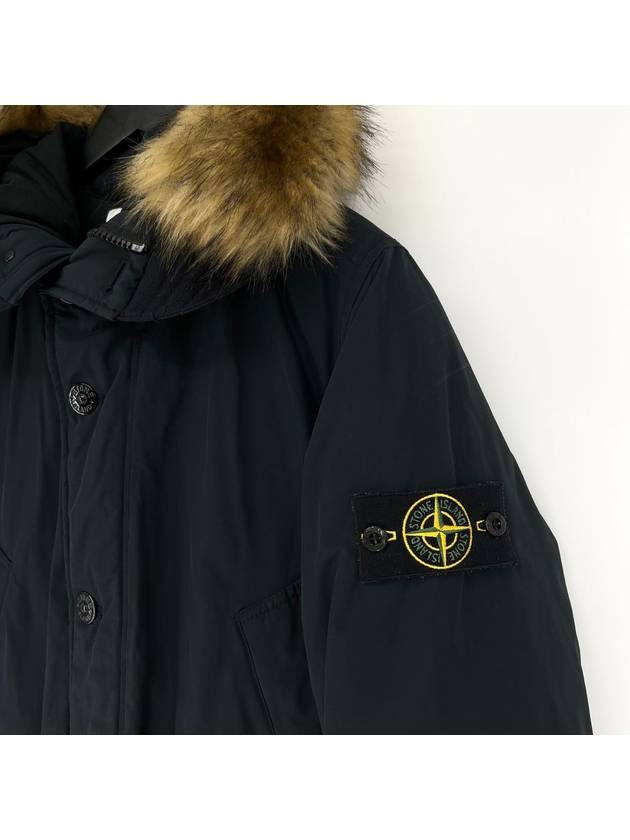 Coyote fur long padding navy size S - STONE ISLAND - BALAAN 5