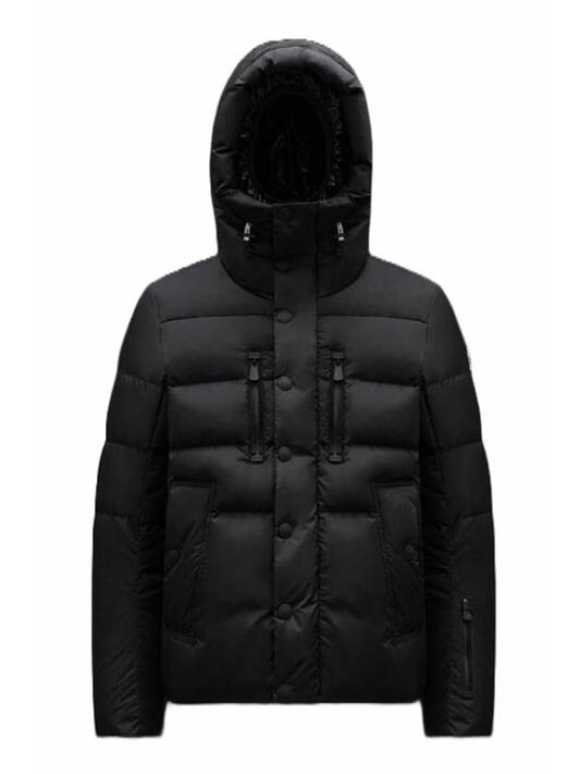 Grenoble Men's RODENBERG Short Down Jacket Black - MONCLER - BALAAN 1