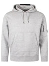 Diagonal Raised Fleece Lens Hoodie Grey - CP COMPANY - BALAAN 2