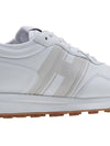 Logo Nappa Leather Low Top Sneakers White - HOGAN - BALAAN.