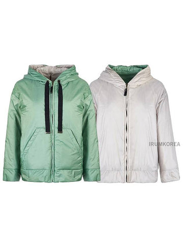 Women s The Cube Hooded Reversible Jacket GREENBOX 037 - MAX MARA - BALAAN 1