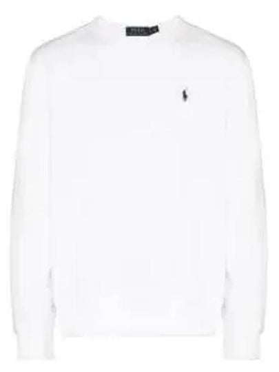 Embroidered Logo Pony Crew Neck Sweatshirt White - POLO RALPH LAUREN - BALAAN 2