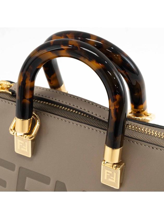 By The Way Small Leather Tote Bag Dark Beige - FENDI - BALAAN 7