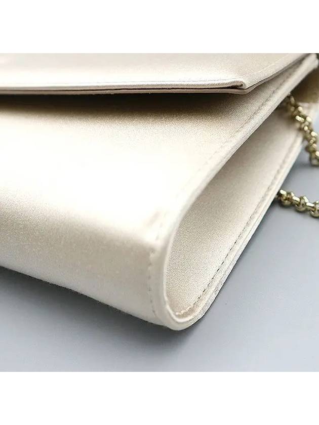 Ferragamo 21 2966 Ivory Fabric Gancini Mini Shoulder Bag - SALVATORE FERRAGAMO - BALAAN 5