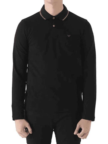 Polo T-Shirt 8N1FB51JPTZ 0999 Black - EMPORIO ARMANI - BALAAN 1