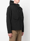 Lens Wappen Hooded Jacket Black - CP COMPANY - BALAAN 4