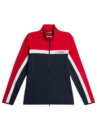 Jarvis Mid Layer Zip Up Jacket Red - J.LINDEBERG - BALAAN 1