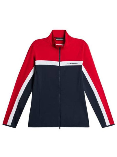 Jarvis Mid Layer Zip Up Jacket Red - J.LINDEBERG - BALAAN 2