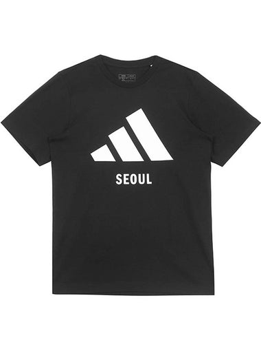 Seoul Short Sleeve T-Shirt Black - ADIDAS - BALAAN 1