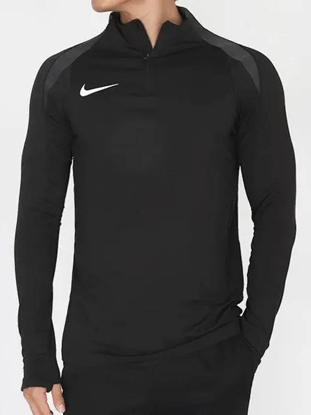 Dri-Fit Strike Half Zip Drill Long Sleeve T Shirt Black - NIKE - BALAAN 2