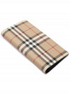 Vintage Check Canvas Long Wallet Beige - BURBERRY - BALAAN 6