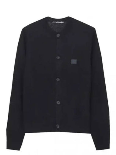 Wool crew neck cardigan - ACNE STUDIOS - BALAAN 1