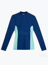 Thabisa Mockneck Long Sleeve T-Shirt Estate Blue - J.LINDEBERG - BALAAN 2