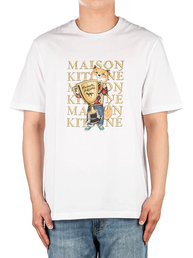 Fox Champion Regular Short Sleeve T-Shirt White - MAISON KITSUNE - BALAAN 2