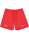 Korea Essential Flow Woven Lined Shorts Red - NIKE - BALAAN 3