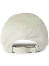 Embroided Logo Cotton Ball Cap Light Grey - BALENCIAGA - BALAAN 4