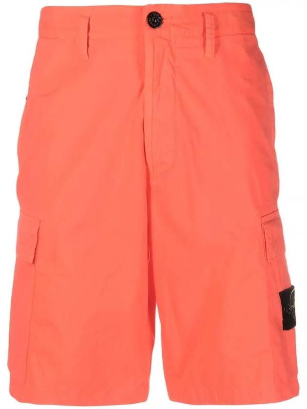 Cargo Bermuda Shorts Orange - STONE ISLAND - BALAAN 1