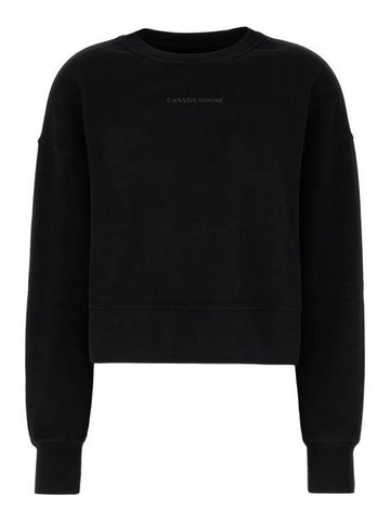 Muskoka Logo Sweatshirt Black - CANADA GOOSE - BALAAN 1