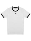 Contrast Signature Short Sleeve T-Shirt White - COURREGES - BALAAN 5