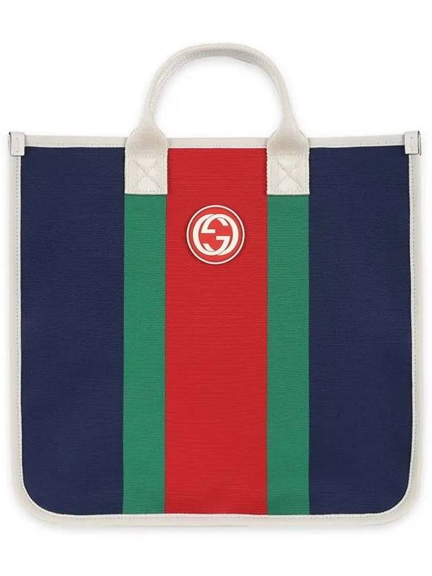 Kids GG Canvas Web Tote Bag - GUCCI - BALAAN 2