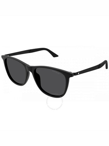 Montblanc Smoke Square Men's Sunglasses MB0330S 001 56 - MONTBLANC - BALAAN 1