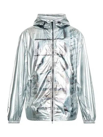 J OTTE Silver Nylon Jacket A16073 0TKAE 98I - DIESEL - BALAAN 1