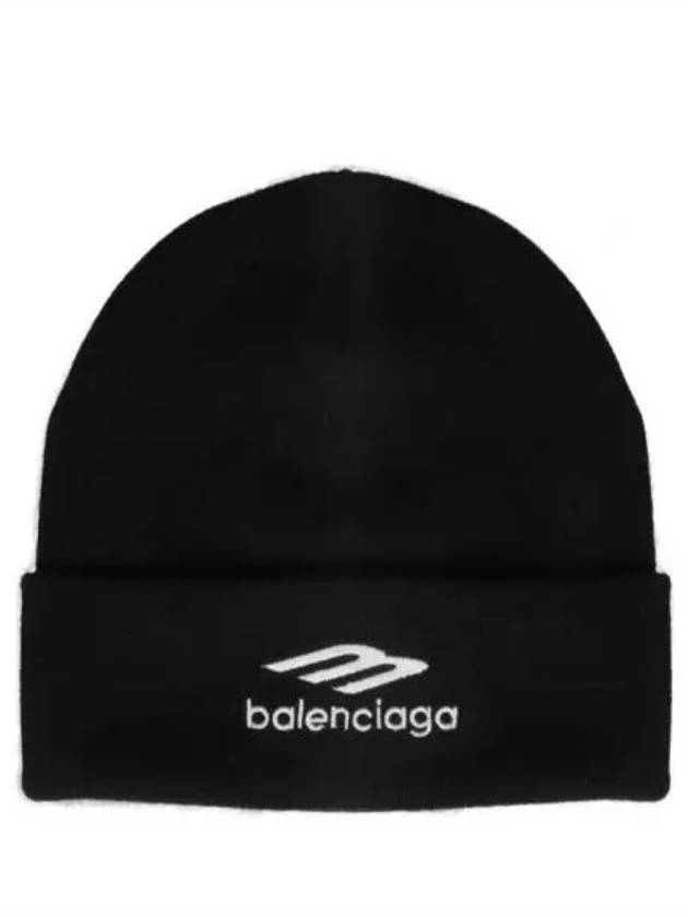 Sports Icon Knit Beanie Black - BALENCIAGA - BALAAN 2