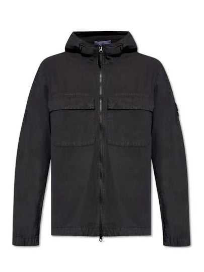 Wappen Old Effect Hooded Jacket Navy - STONE ISLAND - BALAAN 2