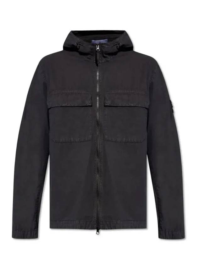 Wappen Old Effect Hooded Jacket Navy - STONE ISLAND - BALAAN 4