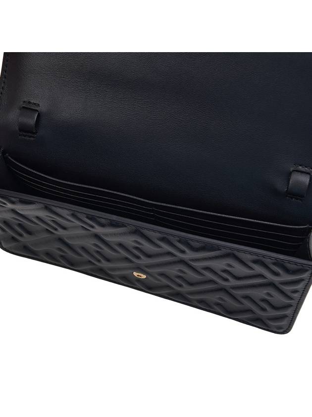 FF Baguette Nappa Leather Long Wallet Black - FENDI - BALAAN 10