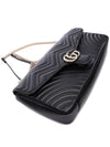 GG Marmont Leather Shoulder Bag Black - GUCCI - BALAAN 6