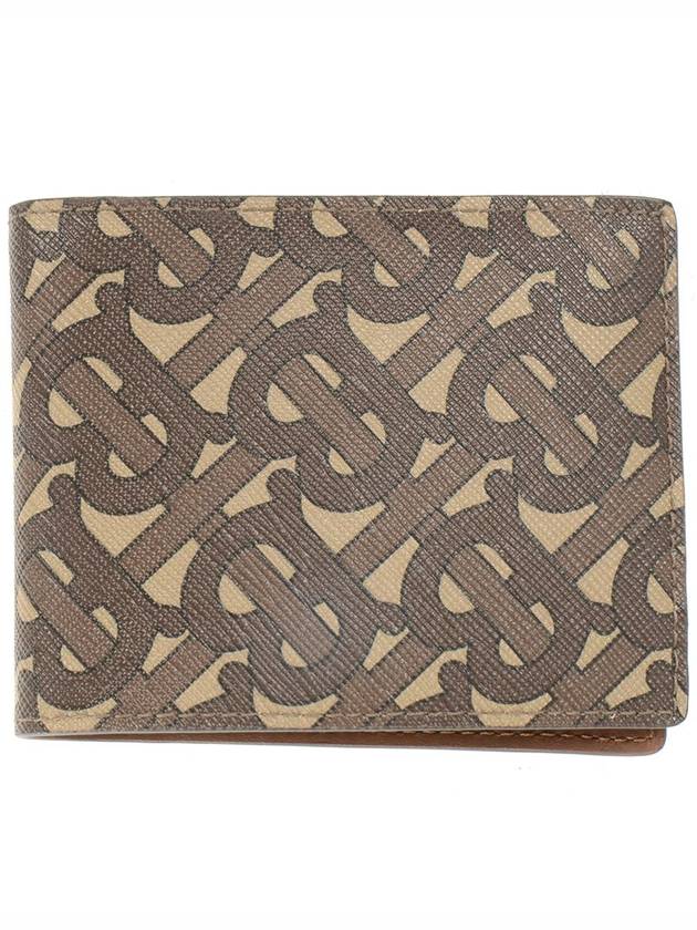 Monogram Print Bicycle Wallet Brown - BURBERRY - BALAAN 2