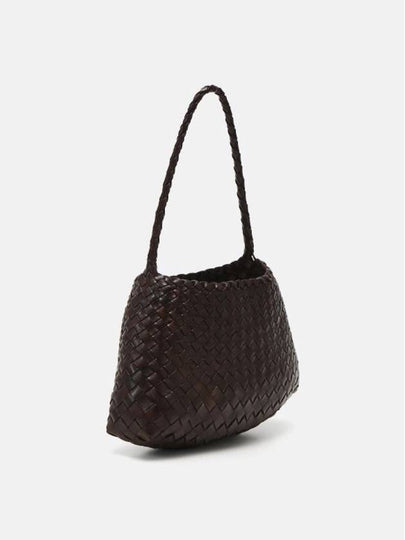 Rosanna Leather Shoulder Bag Dark Brown - DRAGON DIFFUSION - BALAAN 7