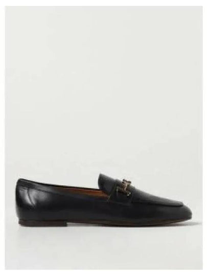 Double T Calf Leather Loafers Black - TOD'S - BALAAN 2