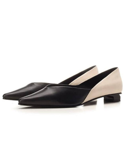 Point Toe Flat Beige Black - AMI - BALAAN 2