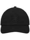 Wrap 6 Panel Ball Cap Black - STONE ISLAND - BALAAN 4