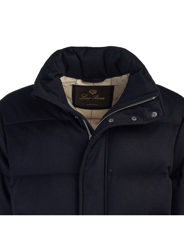 Giulio Puffer Jacket Navy Blue - LORO PIANA - BALAAN 5