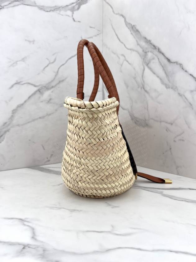 Marcie Raffia Medium Tote Bag Beige - CHLOE - BALAAN 8