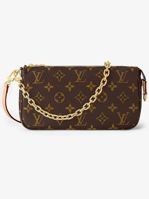 Pochette Accessoires Chain Monogram Shoulder Bag Brown - LOUIS VUITTON - BALAAN 3