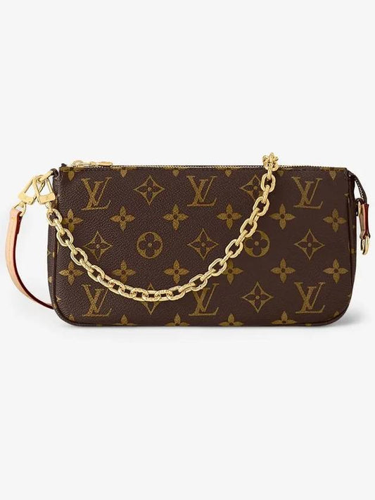 Pochette Accessoires Chain Monogram Shoulder Bag Brown - LOUIS VUITTON - BALAAN 2