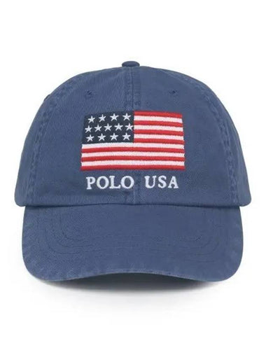 flag chino ball cap navy - POLO RALPH LAUREN - BALAAN 1