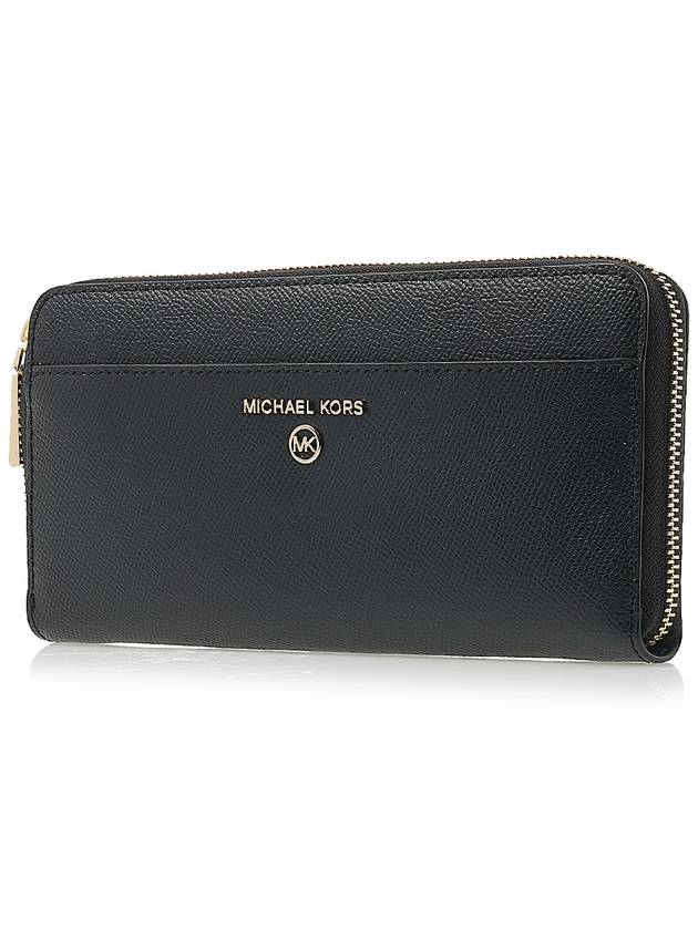 Women's Logo Zipper Long Wallet Black - MICHAEL KORS - BALAAN 3