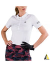 Women's Golf Logo Short Sleeve PK Shirt White - HYDROGEN - BALAAN 2