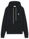 Grey Fox Head Patch Classic Hoodie Black - MAISON KITSUNE - BALAAN 2