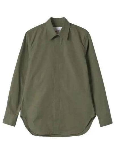 Classic Cotton Shirt Khaki JSMU600126MU244200330 - JIL SANDER - BALAAN 2